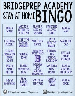 Stay At Home Bingo